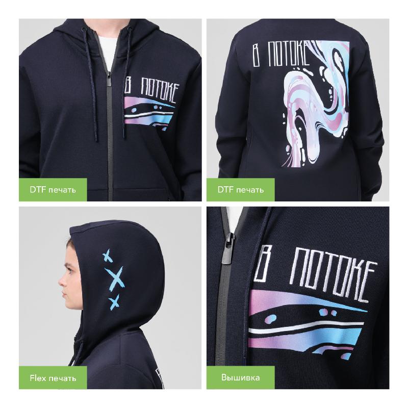 Толстовка на молнии с капюшоном MATEO, , размер XXXL