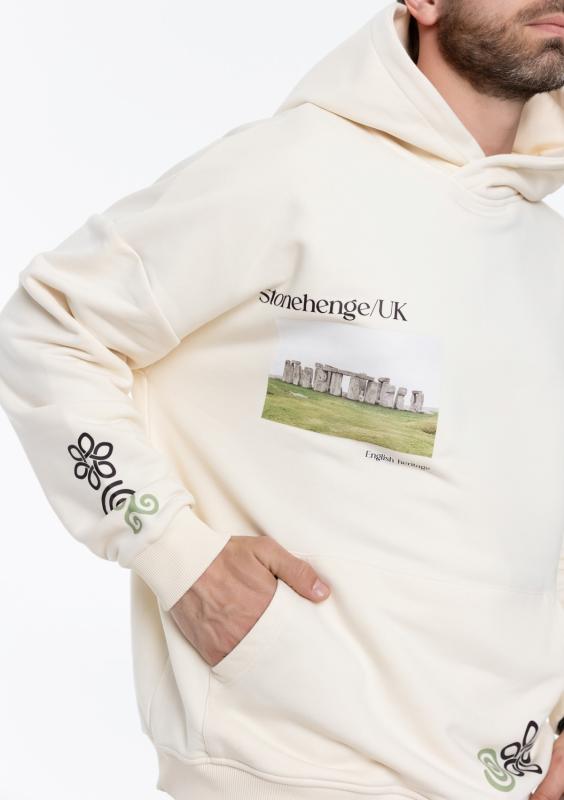 Худи унисекс STAN оверсайз футер без начёса 350