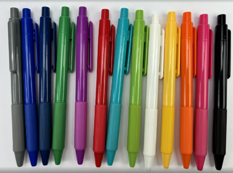 Ручка шариковая Flora Color с полугелиевым стержнем