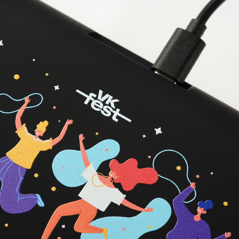 Зарядная станция с часами 15W Flame