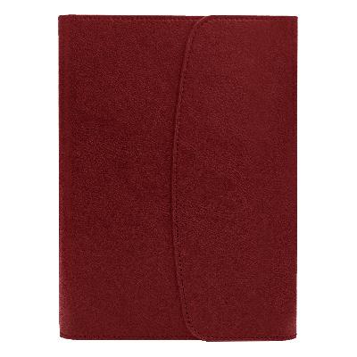 Ежедневник в суперобложке Country Bergamo Synergy A5+, недатированный, в твердой обложке. Красный срез