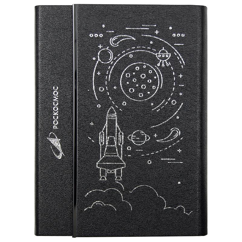 Ежедневник Alfa Bird Petrus Print Sample "Роскосмос" A5, недатированный, в твердой обложке еталлическим элементом