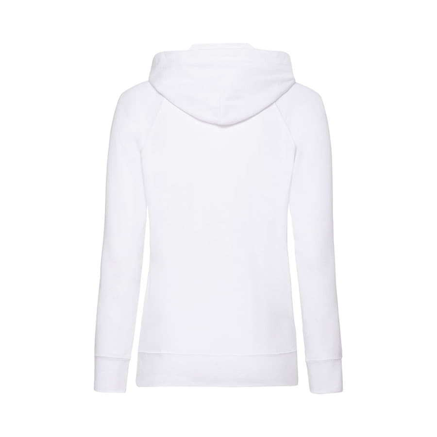 Толстовка без начеса "Ladies Lightweight Hooded Sweat", белый, S, 80% х/б 20% полиэстер, 240 г/м2