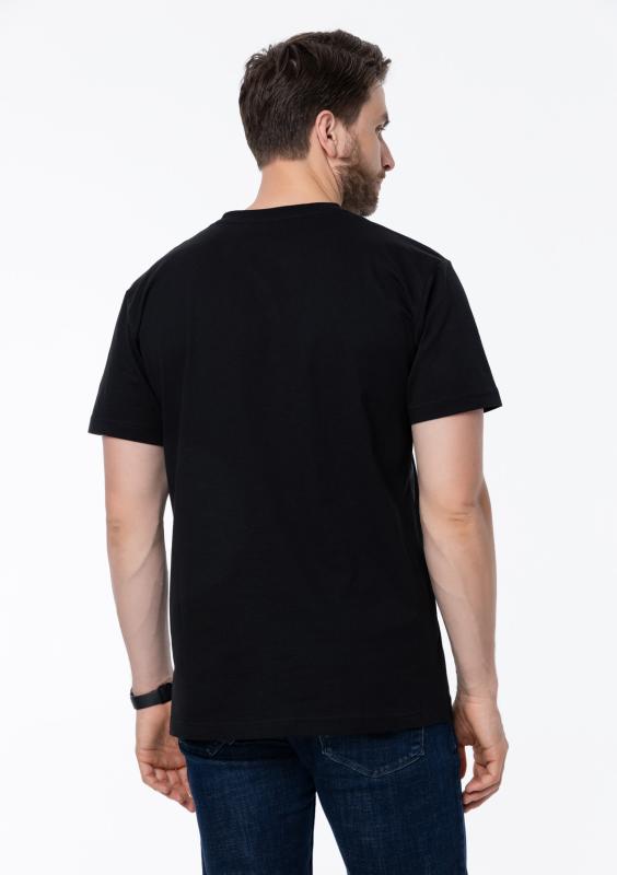 Футболка унисекс хлопок 150, 52, Черный (20)