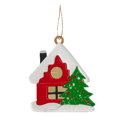 Ёлочная игрушка Домик