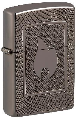Зажигалка ZIPPO Armor® с покрытием Black Ice®, латунь, 29x10x60 мм