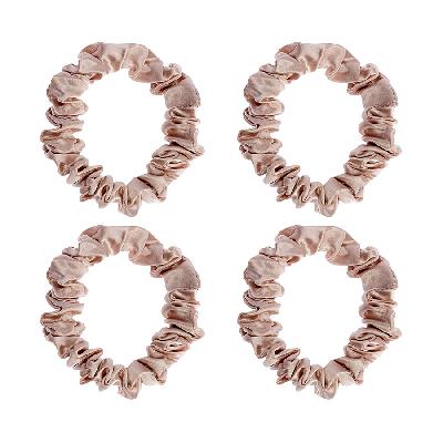 Набор из 4 шелковых резинок для волос  из коллекции essential