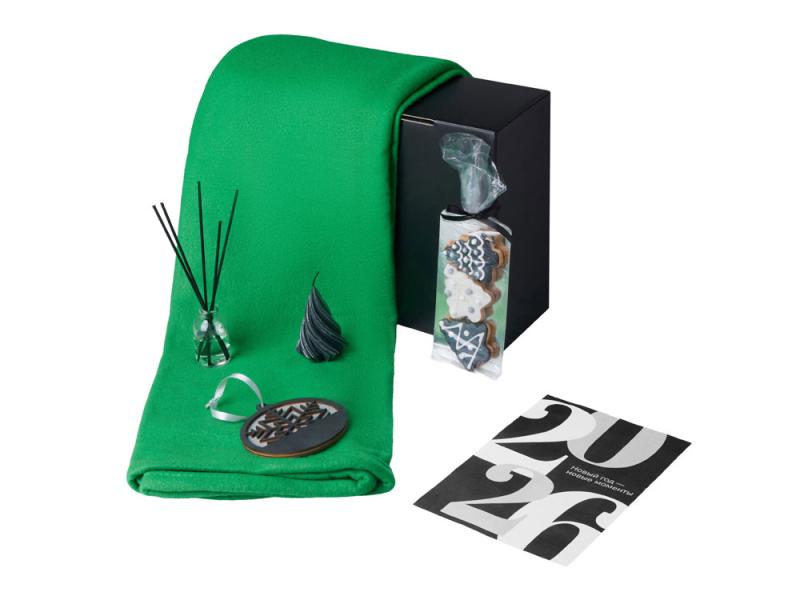 Подарочный набор Re:Home с пледом, свечой и диффузором