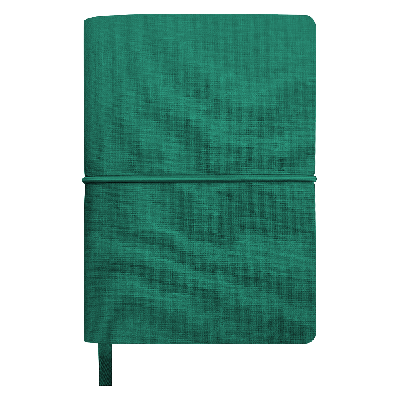 Блокнот А6 Van Diemen, со стикерами, в гибкой обложке c резинкой в линейку