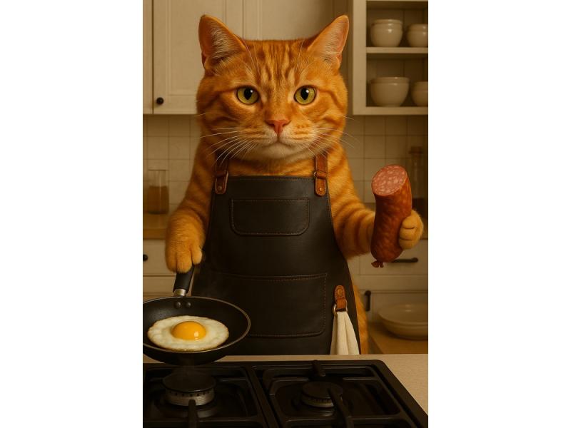 Фартук из натуральной кожи с карманами