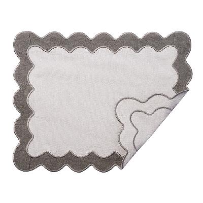 Салфетка под приборы с контрастным кантом  из коллекции trendy ruffles, 35х45 см