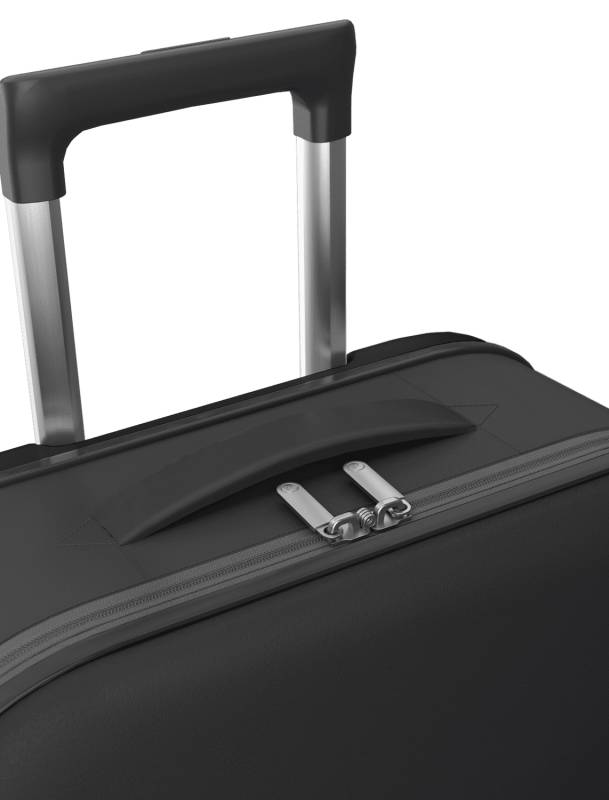 Чемодан складной Rollink Vega II 55x40x20 см, 2 колеса, черный