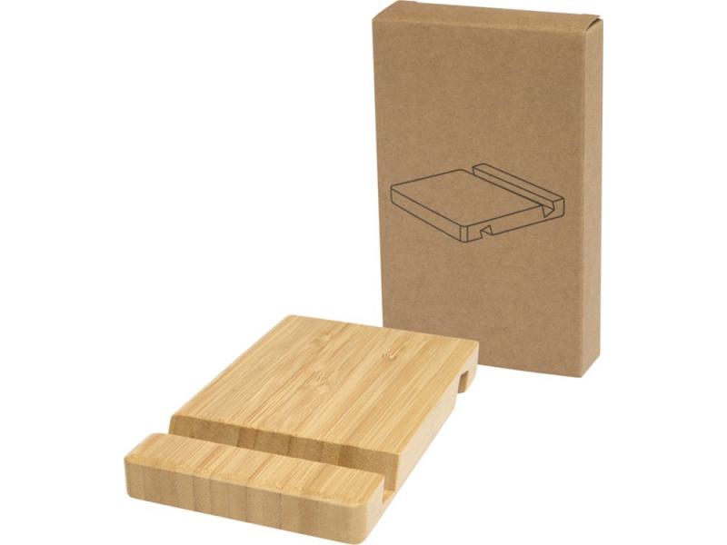 Подставка для телефона и планшета бамбуковая Bubup