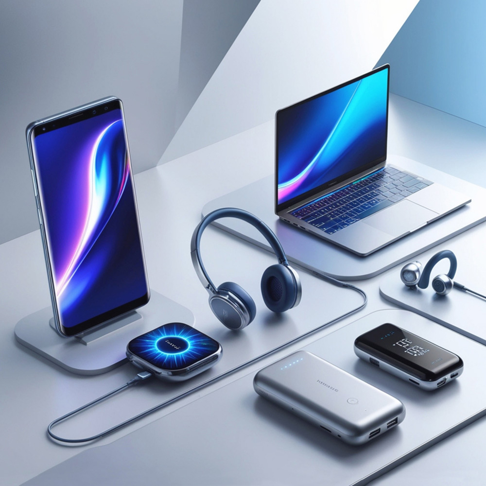 Электроника с логотипом