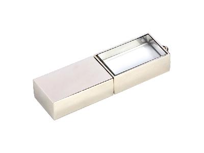 USB 2.0- флешка на 32 Гб кристалл в металле