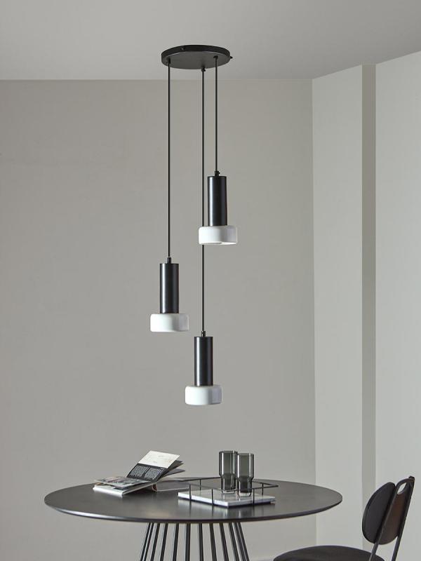 Светильник подвесной каскадный fungus, D15х25 см, 3 плафона