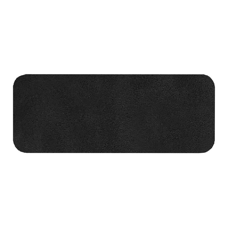 Шеврон Rectangle Smooth Leather размер 75*29 мм, со скругленными углами