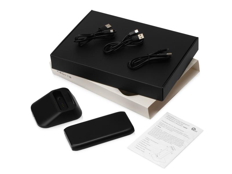 Беспроводное портативное зарядное устройство с зарядной станцией UnIQ, 10000 mAh