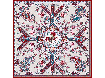 Платок Кавказский скакун