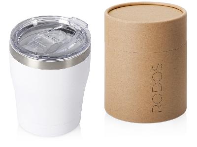 Вакуумная термокружка Rodos с керамическим покрытием, тубус, 350 мл