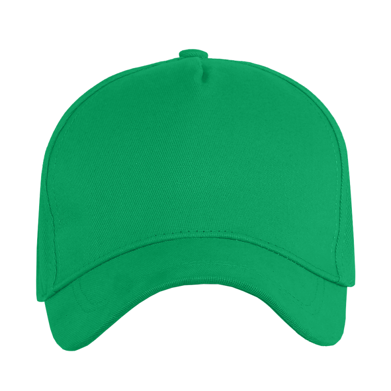Бейсболка STAN 5 клиньев хлопок,260,112, Зеленый (30)