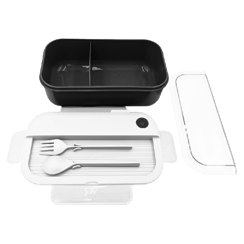 Герметичный контейнер для еды (ланч бокс)  BON VOYAGE Print Sample  Стройтрест , пластиковый, бело-, 1100 мл.