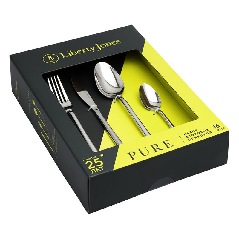Набор столовых приборов pure,  глянцевые, 16 пред.