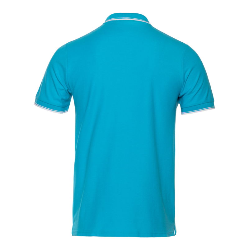 Рубашка поло мужская STAN с окантовкой хлопок/полиэстер 185