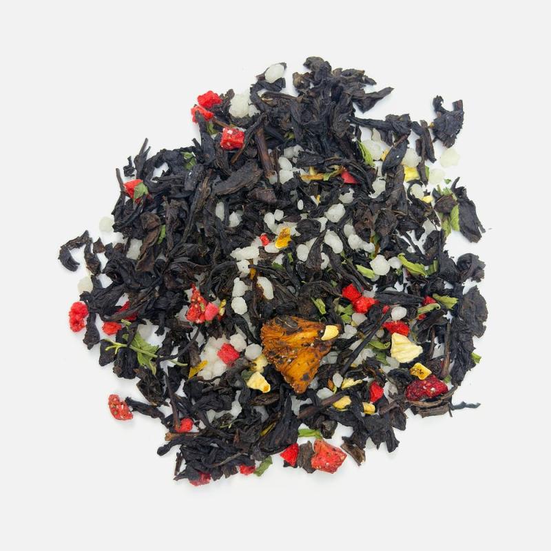 Чай «Сокочай», черный с соком ананаса, клубникой, мятой