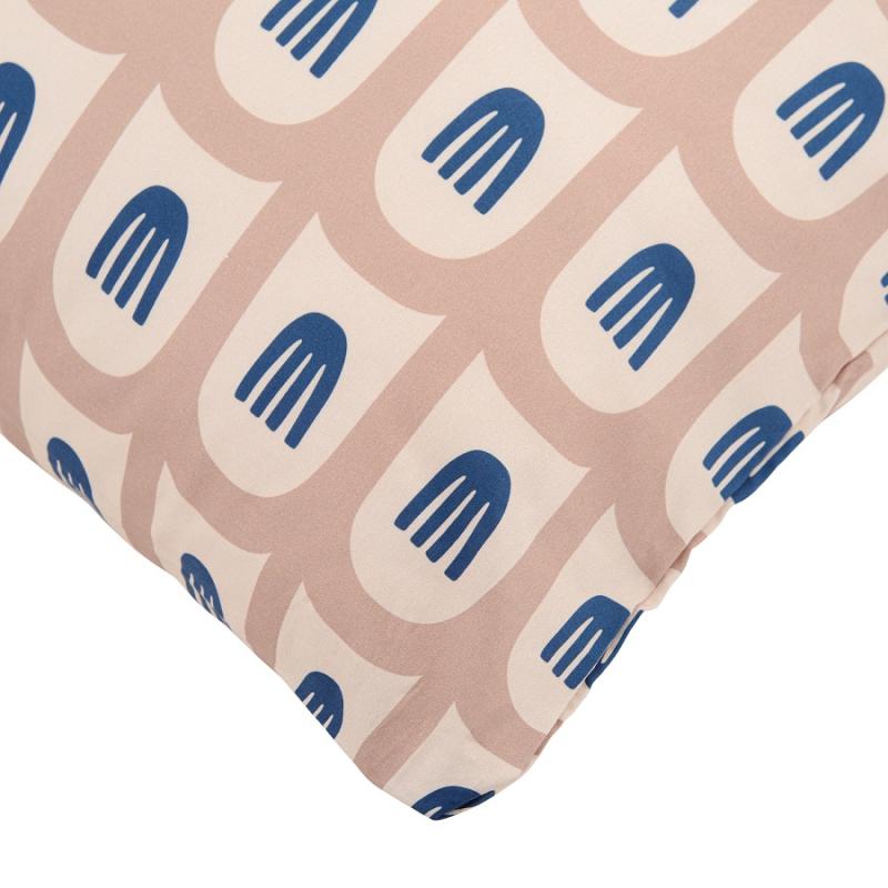 Набор из двух наволочек из сатина розового цвета с принтом  time из коллекции cuts&pieces, 50х70 см