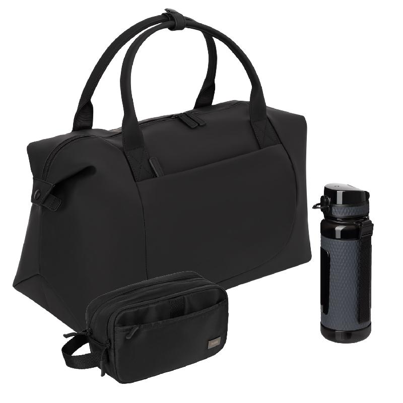 Подарочный набор Madrid Premium Sport,  (бутылка, дорожная косметичка, дорожная сумка)