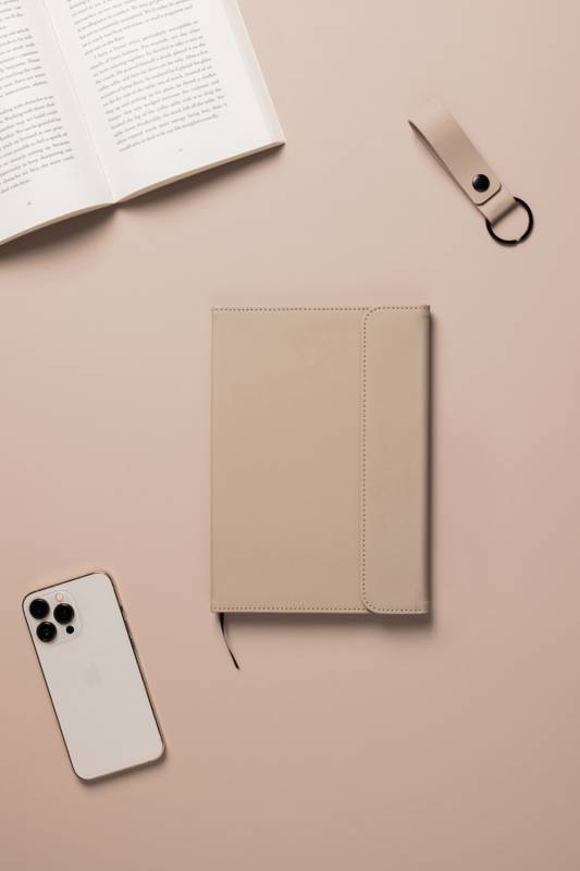 Блокнот VINGA Baltimore из переработанных полиуретана и бумаги GRS, А5