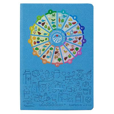 Ежедневник Flexy Latte Color Print Sample Lamyra Food А5, недатированный, в гибкой обложке