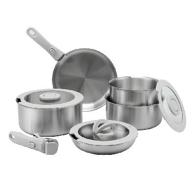 Набор посуды для приготовления со съемными ручками 3ply balance, 9 предметов