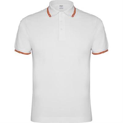 Футболка поло NATION мужская, БЕЛЫЙ S