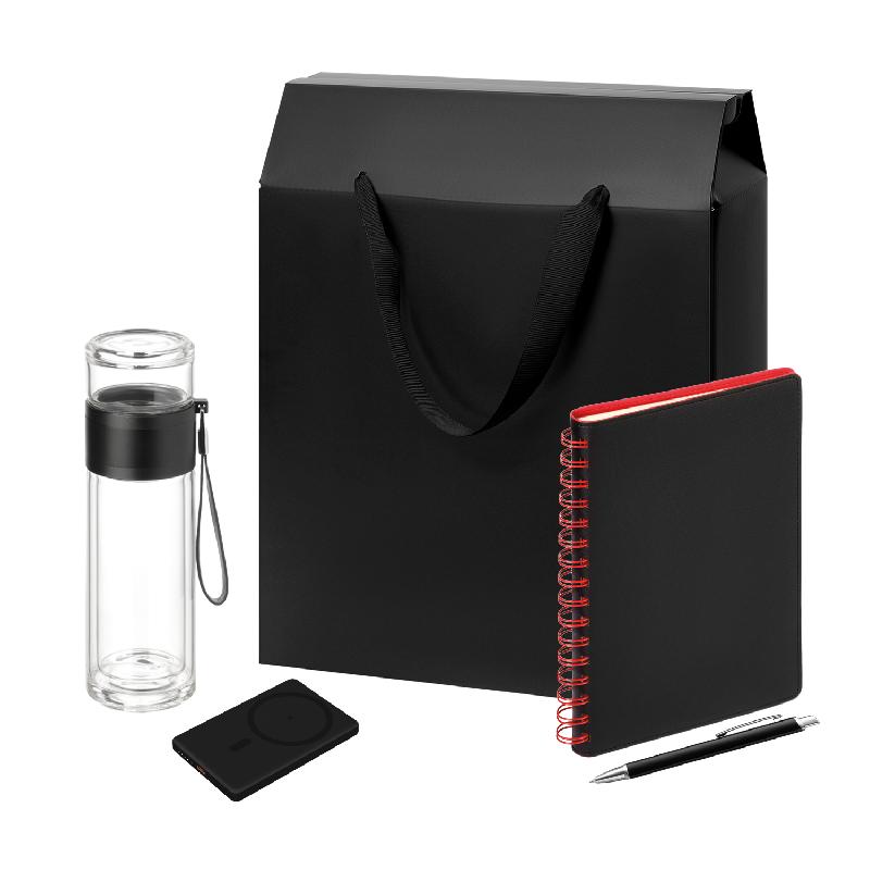 Подарочный набор Welcome Pack,  (бутылка, ежедневник, ручка, ЗУ, коробка-пакет)