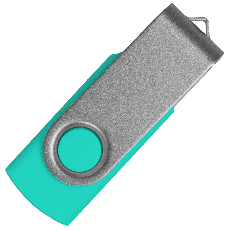 Флеш накопитель USB 2.0 Twister Сolor Mix 16GB, пластик Софт Тачметалл