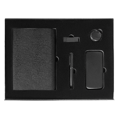 Набор подарочный Solution Prestige Сinque (Суперобложка, флешка, ручка шариковая, внешний аккумулятор, колонка)