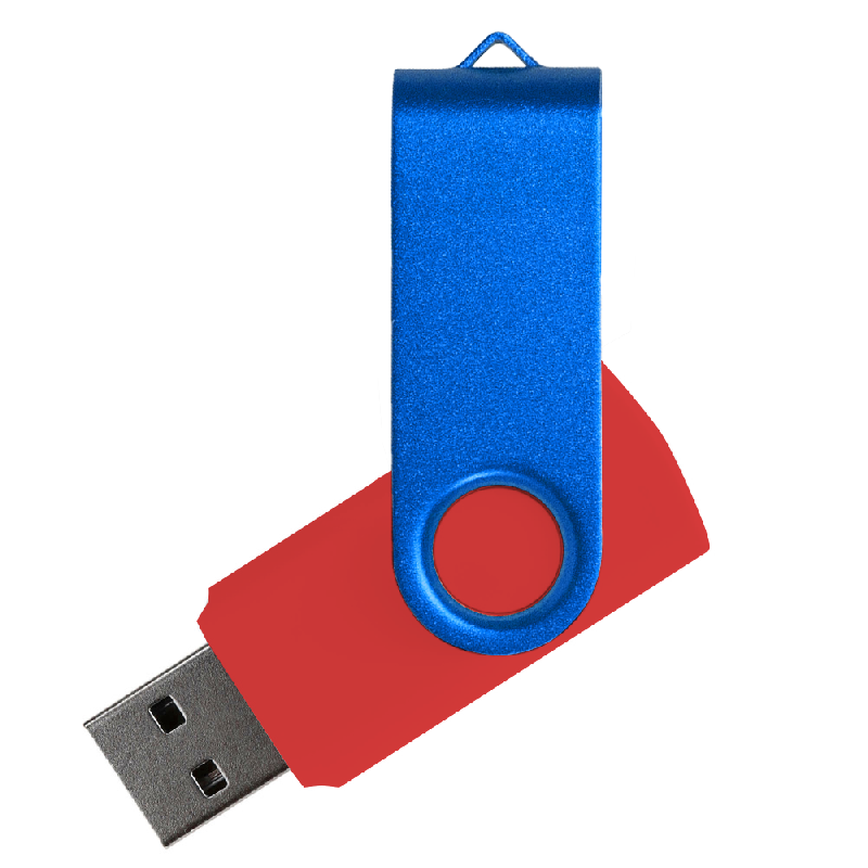 Флеш накопитель USB 2.0 Twister Сolor Mix 16GB, пластик Софт Тачметалл