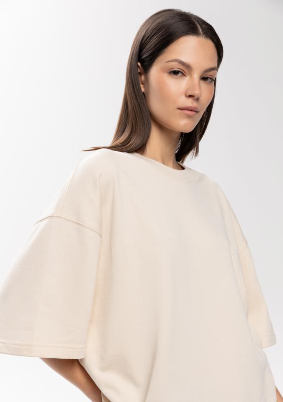 Футболка унисекс оверсайз STAN хлопок/полиэстер 260, 40, Молочный (11)