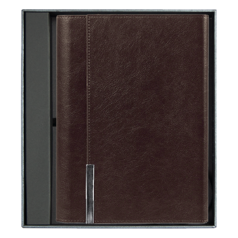 Ежедневник в суперобложке Country Liberty Mocca A5+ в подарочной коробке, недатированный, в твердой обложке