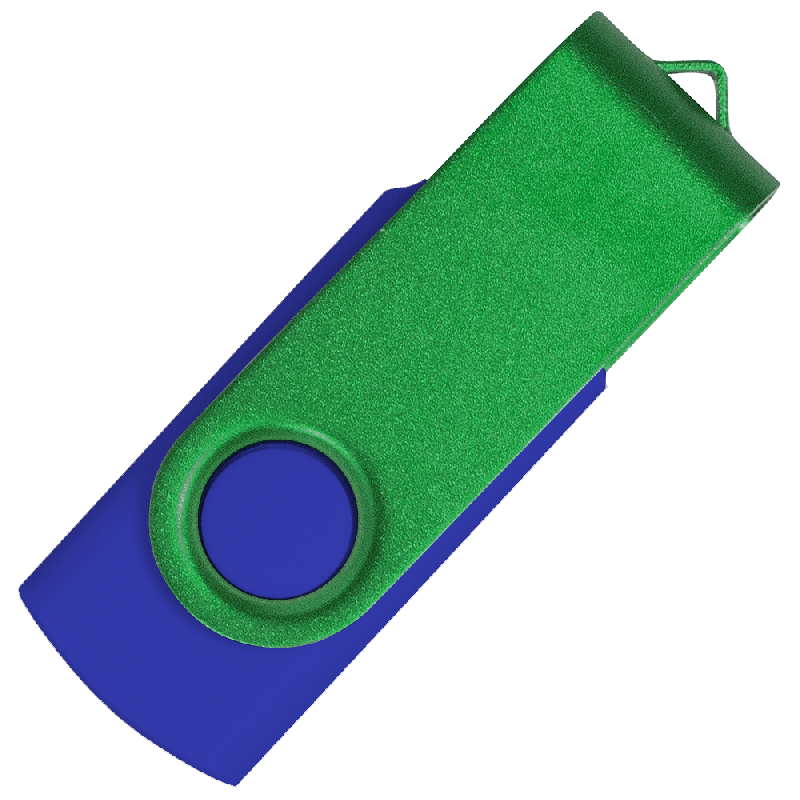 Флеш накопитель USB 2.0 Twister Сolor Mix 16GB, пластик Софт Тачметалл