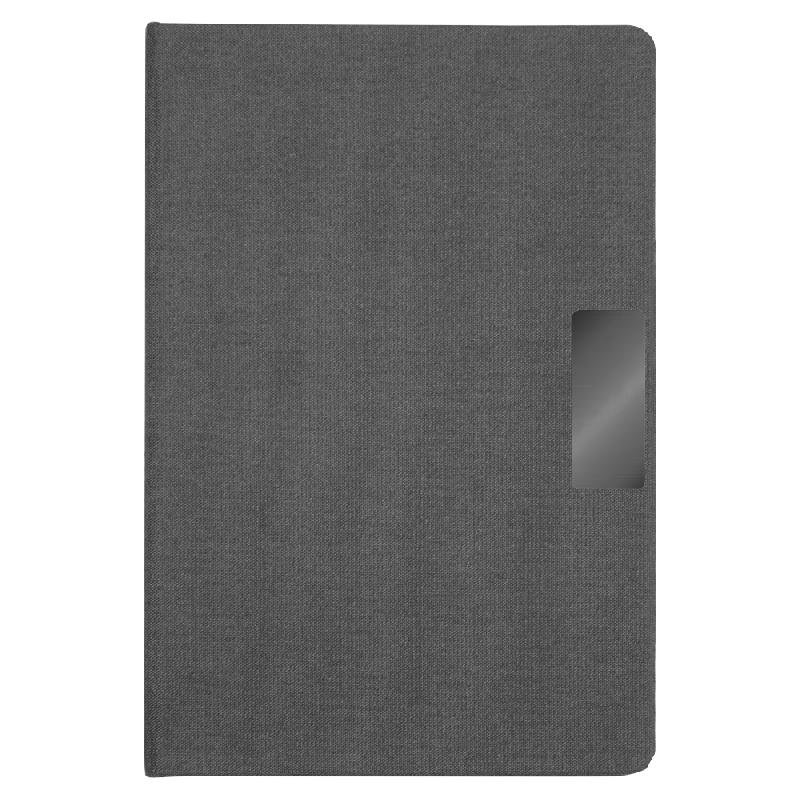 Блокнот Forest Alfa Libra Fabrique А5 еталлическим декоративным элементом, недатированный, в твердой тканевой обложке