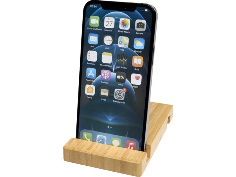 Подставка для телефона и планшета бамбуковая Bubup