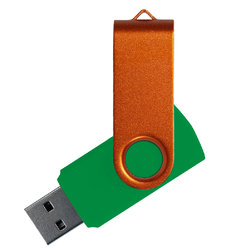 Флеш накопитель USB 2.0 Twister Сolor Mix 16GB, пластик Софт Тачметалл