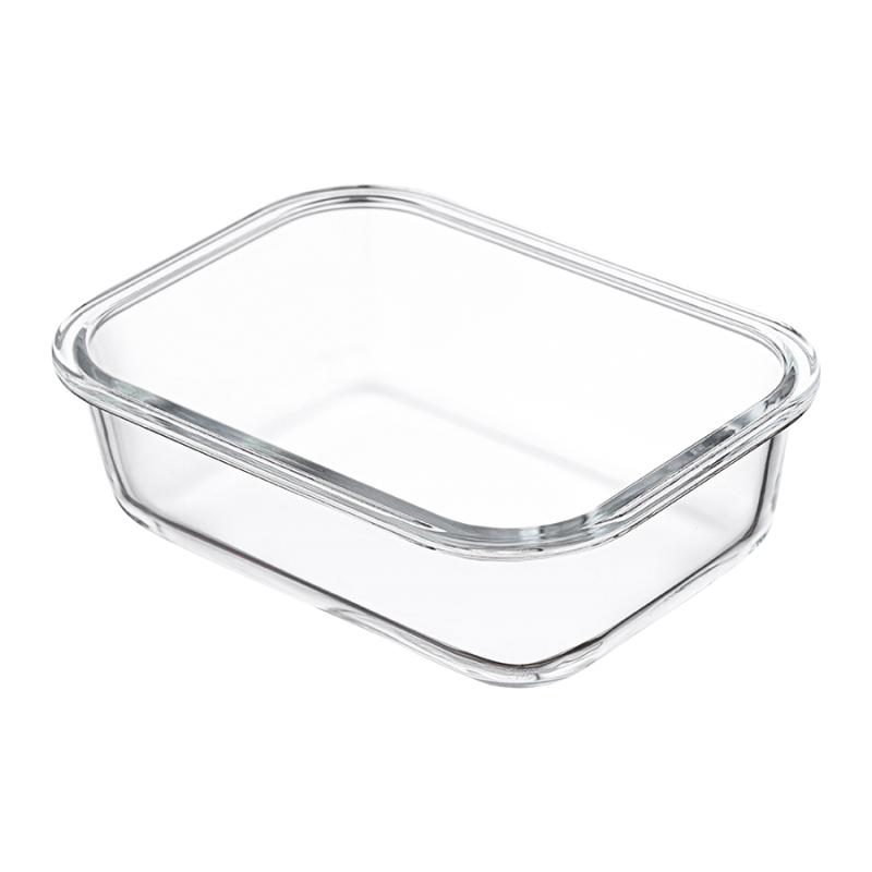 Контейнер для запекания и хранения прямоный click glass, 640 мл
