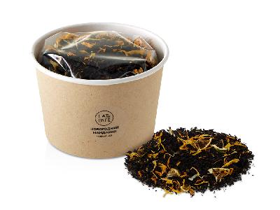 Чай черный Новогодний мандарин, 50 гр.