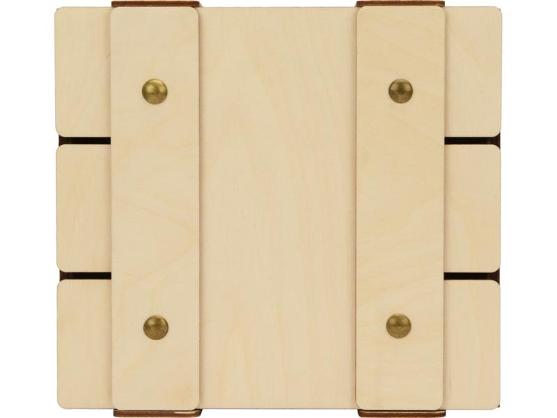 Деревянная подарочная коробка с крышкой Ларчик