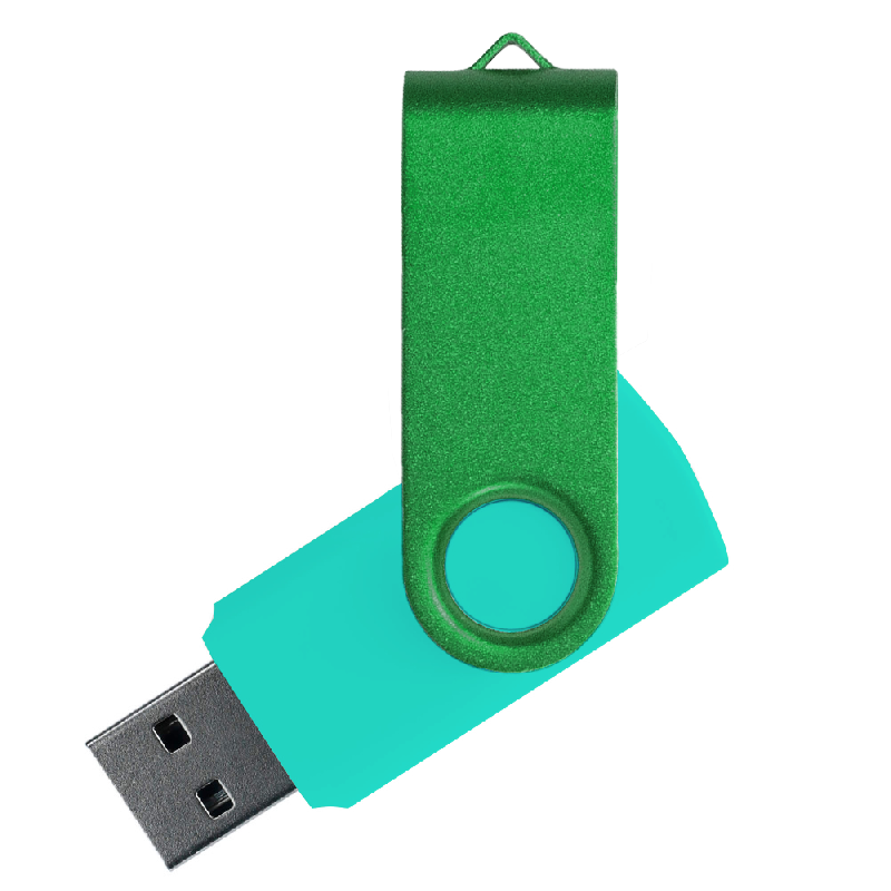 Флеш накопитель USB 2.0 Twister Сolor Mix 16GB, пластик Софт Тачметалл