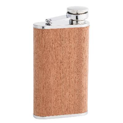 Фляга SQuire 0,24 л,   вставка дерево